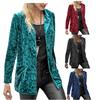 Spring/Autumn New Women's Suit, Hot Sale Women's One-Button Casual Velvet Blazer Jacket