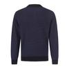 FERRAROMILANO Striped Collared Knit D/Blue (Am0Gtsy15145)