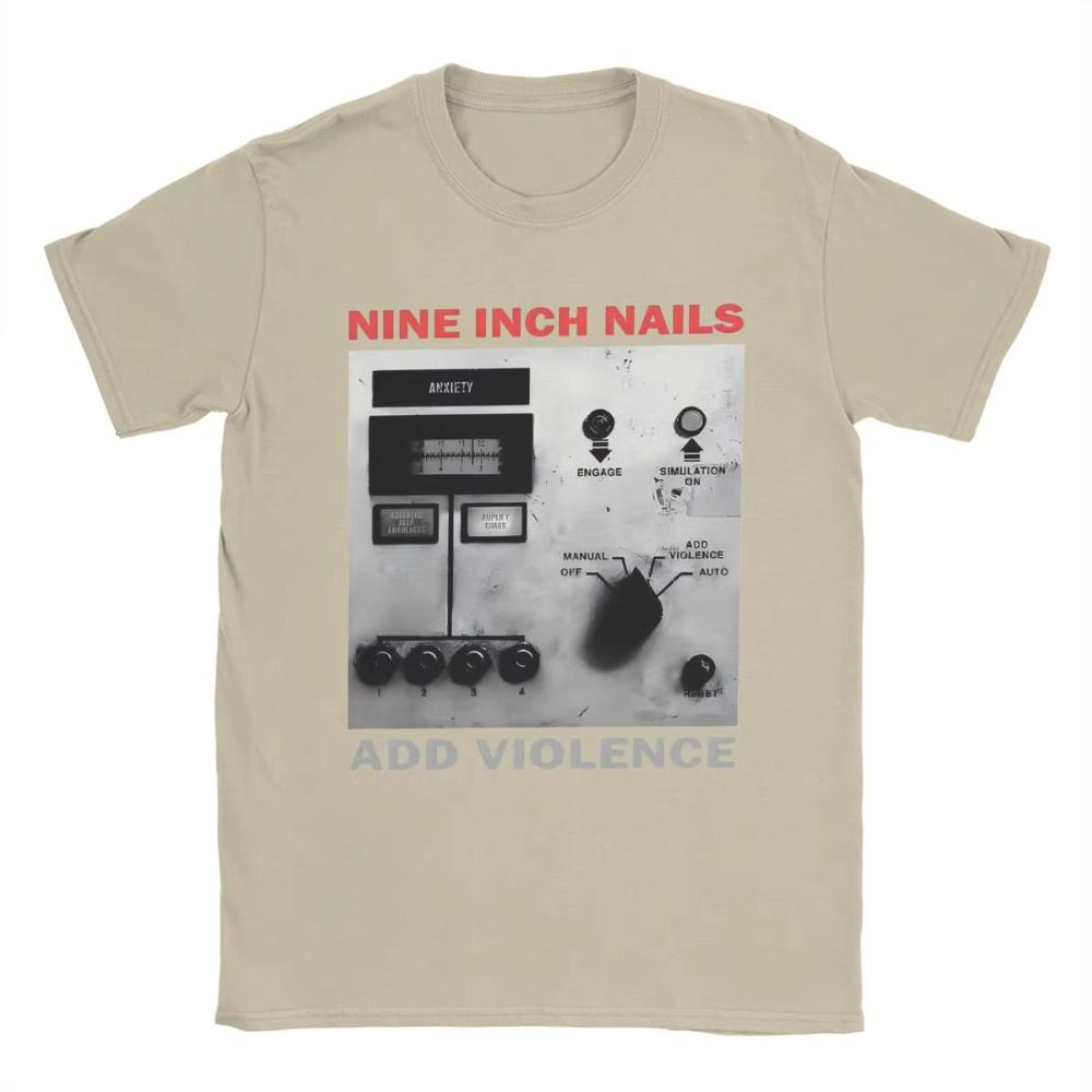 Nine Inch Nails NIN Men's and Women's Printed T Shirts Crazy Tees Short Sleeve Crewneck Male T-Shirts Pure Cotton Summer Clothes
