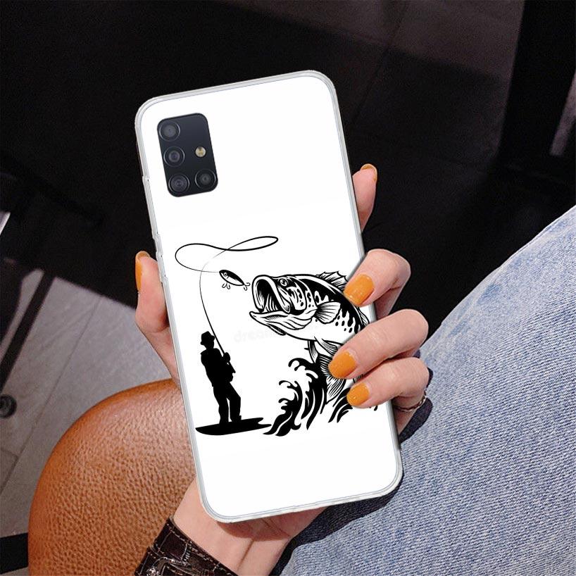 Hunting Fishing Man Phone Case For Samsung Galaxy A52 A32 A22 A12 A51 A31 A50S A30S A20S A10S Note 20 Ultra 10 Plus S10 A72 A71