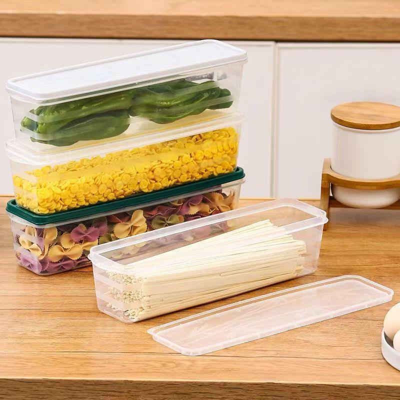 Rectangular Noodle and Herb Fresh-Keeping Storage Box with Large Capacity