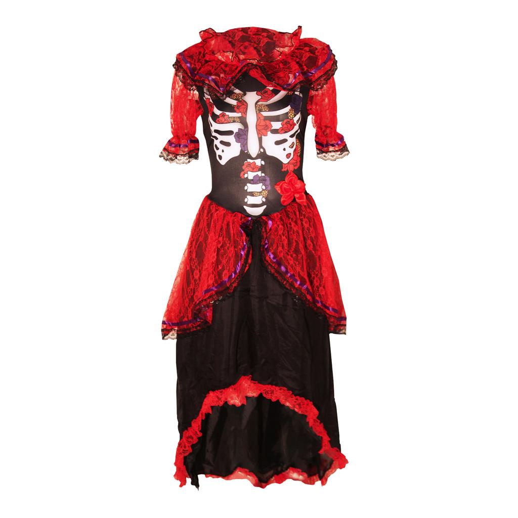 Bristol Novelty Womens/Ladies Day Of The Dead Costume