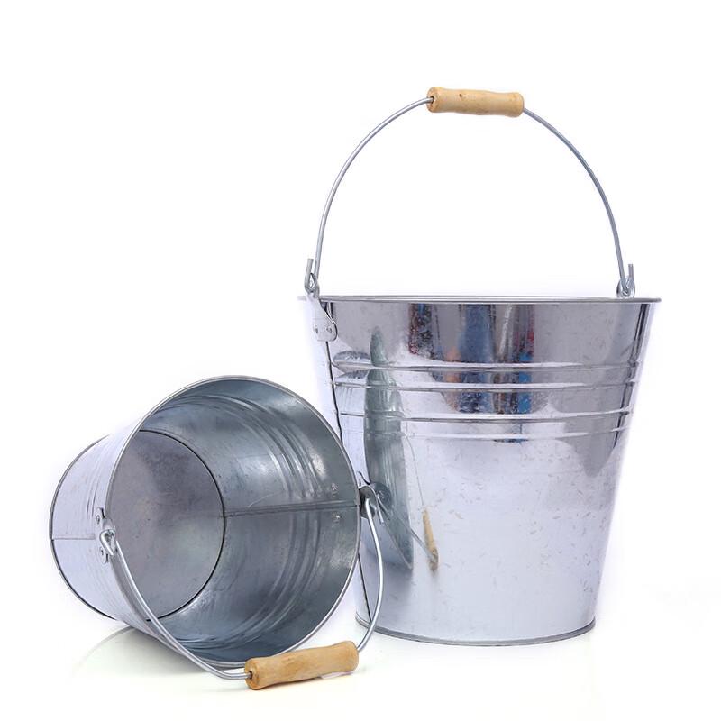 Moufu Portable Galvanized Steel Water Bucket