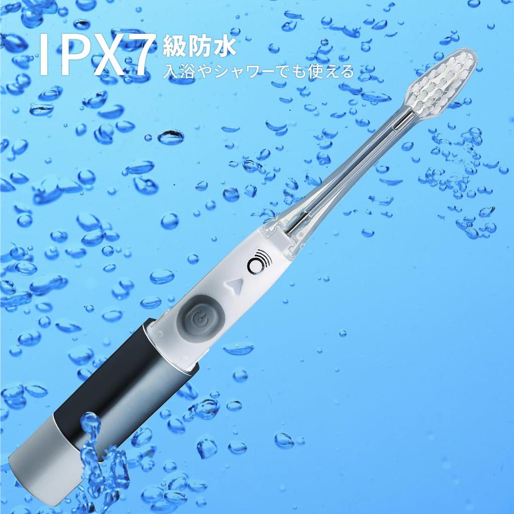 Kiss You Ion Sonic Vibration Toothbrush Electric Toothbrush Ionpa Beauty Battery Operated Pink Gold 2 Replacement Brushes SD208 +