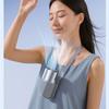 New 4000mAh Semiconductor Refrigeration Handheld Fan Turbine High-speed Violent Electric Fan Folding Neck Ice Pack Small Fan