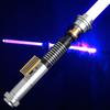 YDD FX Duel Lightsaber, 16 RGB Luke Lightsaber, USB Rechargeable, 4 Sounds and Flashes, Metal Handle, Christmas Gift for Adults