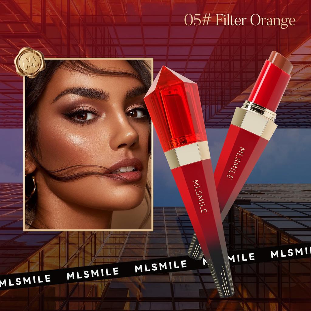 MLSMILE Scepter Blush Stick, Natural Skin Tone Lasting Rouge Blush Set