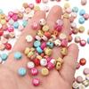 100 Stück/Los 7mm Flache Runde Buchstabenperlen zur Schmuckherstellung Acryl Alphabetperlen Lose Perlen DIY Armband