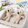 Hot! 20 Cm High Bear  Doll  Backpack  Pendant Solid Color Plush Stuffed Animal Bear Toy