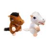 Pelúcia de Cavalo Fantoche de Mão Fofo Para Role Playing Criativo Animal de Pelúcia Macio Jogo Educacional de Faz de Conta Para Crianças