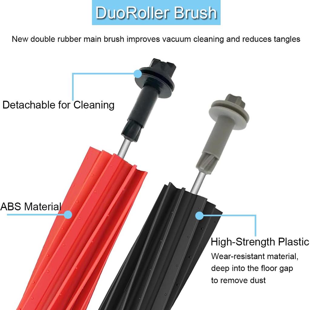 EATBALE Accessory Kit Compatible with Pro Ultra Robot Vacuum Includes 2 Main 4 Side 2 HEPA 2 Mop Cloth 1 and 2 Tools S8/S8+/S8 Cleaners, Brushes,