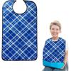 Hiliboom Waterproof Adult Dining Apron Blue Checkered