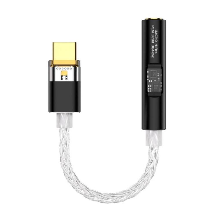 Auditory Decod USB C Headphone Amplifier 3.5mm Lossless Sound for Smartphones and PC Type C