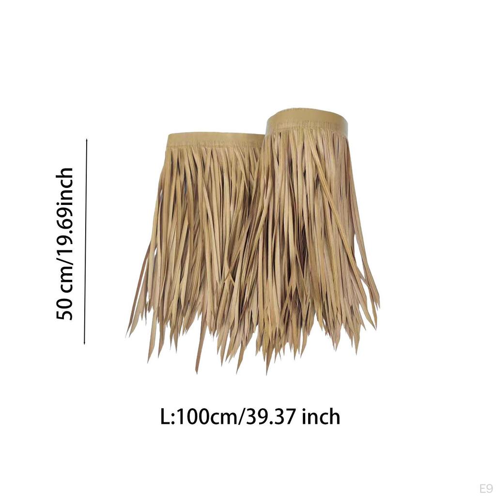 50cmx100cm Artificial Grass Roof Thatch Bar Hut Decorative