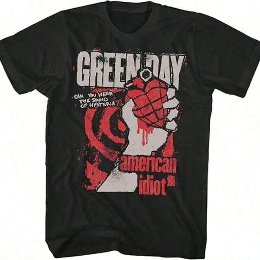 Men s Fashion Print Casual T-Shirt Men s American Hysteria T-Shirt Black Official Licensed S разноцветный