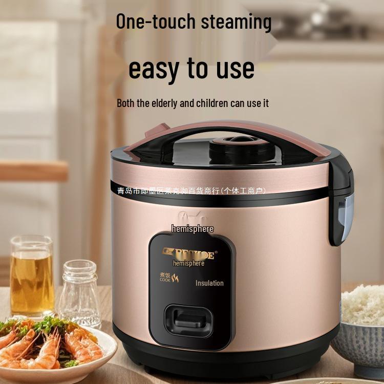 Kompaktowy garnek do gotowania ryżu i parowar 4L dla 2-3 osób - Idealny do akademików