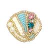 10Pcs Sea Creature Sew on Patches for Clothing Jackets Jeans Dress Artifical Pearls Beaded Sewing on Patches Appliques