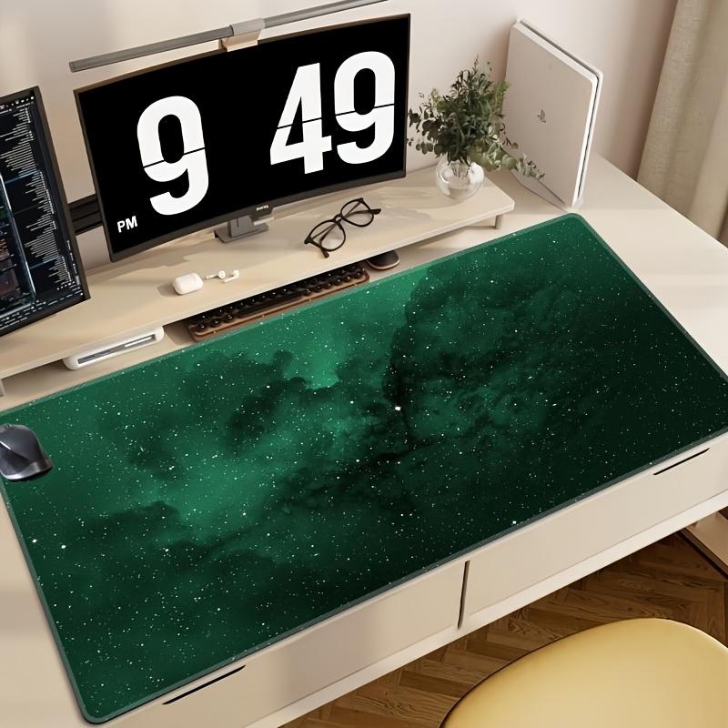 Office Desk Mat Mouse Pad Wide Desk Mat Soft Cloth Surface Natural Rubber Base for Office Desk PC Laptop Keyboard Perfect Desk A 400x800x2mm