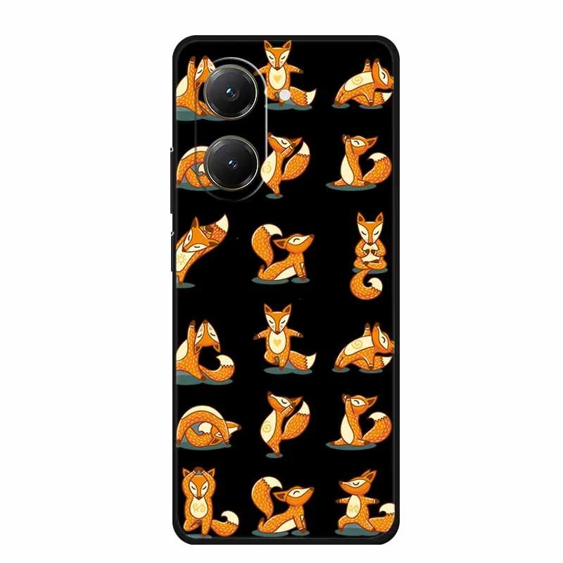 Schwarze Silikonhülle für Xiaomi Poco C71 Redmi A5 4G 4G Hülle Cartoon Katze Weiche Rückabdeckung für Poco M7 4G Plus X7 Pro Handyhülle