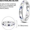 Star and Moon S925 Sterling Silver Zircon-Inlaid Women's Ring