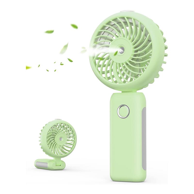 Fan Portable Handheld Misting Fan 4000mAh USB Rechargeable Personal Mister Foldable Fan Spray Water Mist Fan For Travel Outdoors