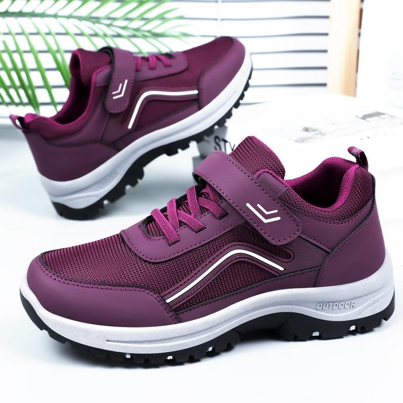 Shoes Women's Versatile Walking Shoes Couple's Middle-aged Mother Shoes Velcro Casual Shoes Soft-soled Comfortable Women's Shoes