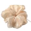 Large Pearl Organza Large Intestine Hair Band Simple Headband High-End Head Flower Headgear Hair Accessories Head Ring Women