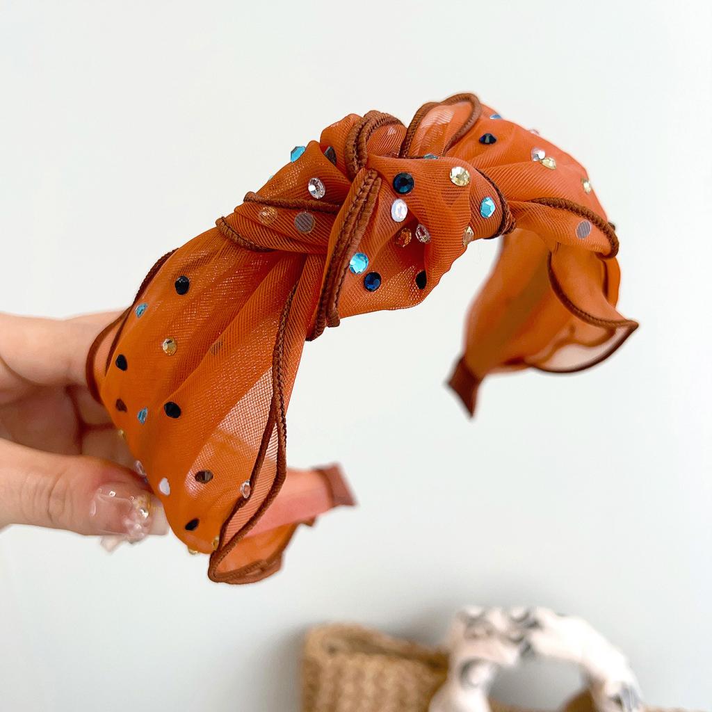 Summer Colorflu Mesh Sequin Knot Hairband Headband Adult Hair Accessories Hair Jewley