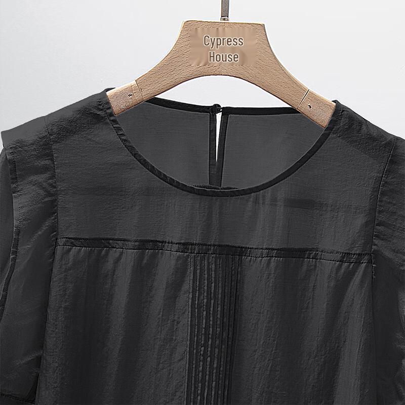 Women's Round Neck Five-Sleeve Casual Shirt