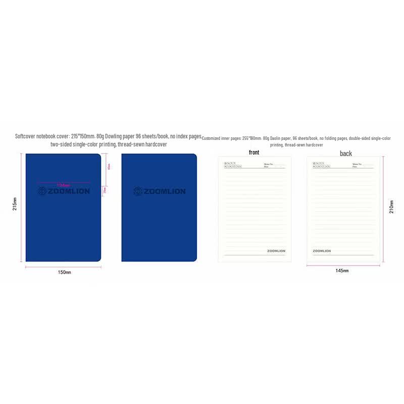 TRNFA PU Leather Ruled Notebook