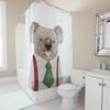 Animal Shower Curtain Koala Bath Mat Cute Animal Print Cartoon Kids Decorative Bathroom Set Waterproof Fabric Printing Unisex Gi