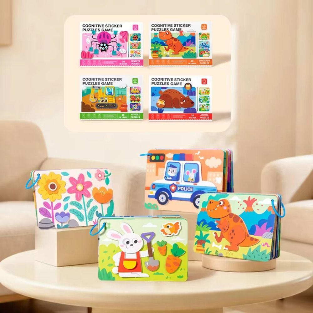 Handmade 3D Stereoscopic Sticker Educational Toys Animals Sticker Book Children's Day