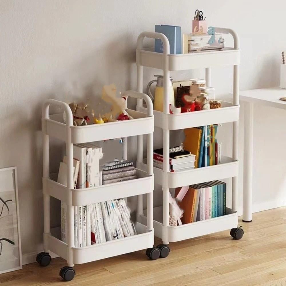 Large Capacity Mobile Trolley Storage Rack Convenient Kitchen Storage Rack  Kitchen