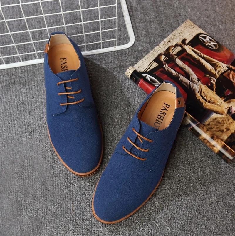 Marke  Frühling Große Größe 38-46 Wildleder Herrenschuhe Oxford Casual Klassische Sneakers Für Männlich Bequemes Schuhwerk