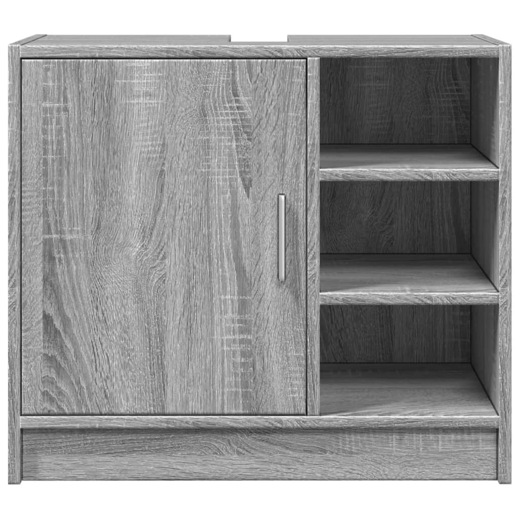Waschtischunterschrank, Unterschrank unter dem Waschbecken, Schrank ohne Waschbecken, Sonoma-Eiche 63 x 29 x 55 cm
