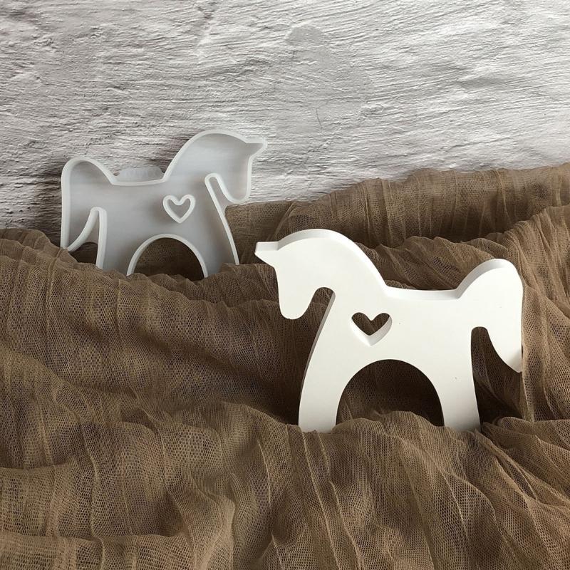 Delicate Small Horse Silicone Casting Mold For Crafting Decorative Plasters Ornament And Cake Decors Valentines Day Gift