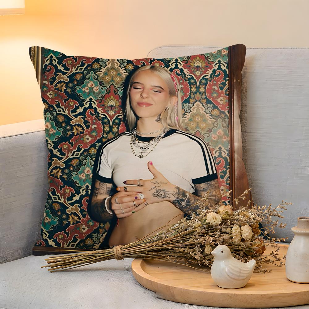 

Cushion Cover Linen SkinFriendly Soft Decorative Case For Sofa Home Decor Hot Singer YYoung Miko Pillow cover 30x30cm