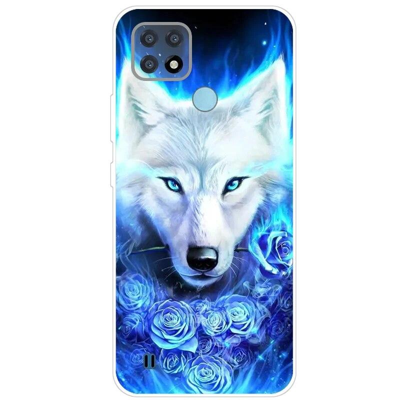 Realme C21 Hülle 6.5'' Klar Silikon Fudnas Weiche TPU Hülle Für Realmi C21 2021 Hülle C 21 Handyhüllen Rückseite RealmeC21 Bumper