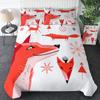 Tribal Ethnic Orange Fox Duvet Cover Set Woodland Animals Comforter Cover Set 2/3Pcs Dream Catcher Bedding Set Soft Qulit Cover