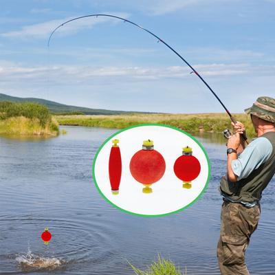 10/15Pcs EPS Fishing Float with Weights Long Casting Lightweight High Visibility Buoyancy Ball Buoy Bobber Float Saltwater Freshwater Fishing