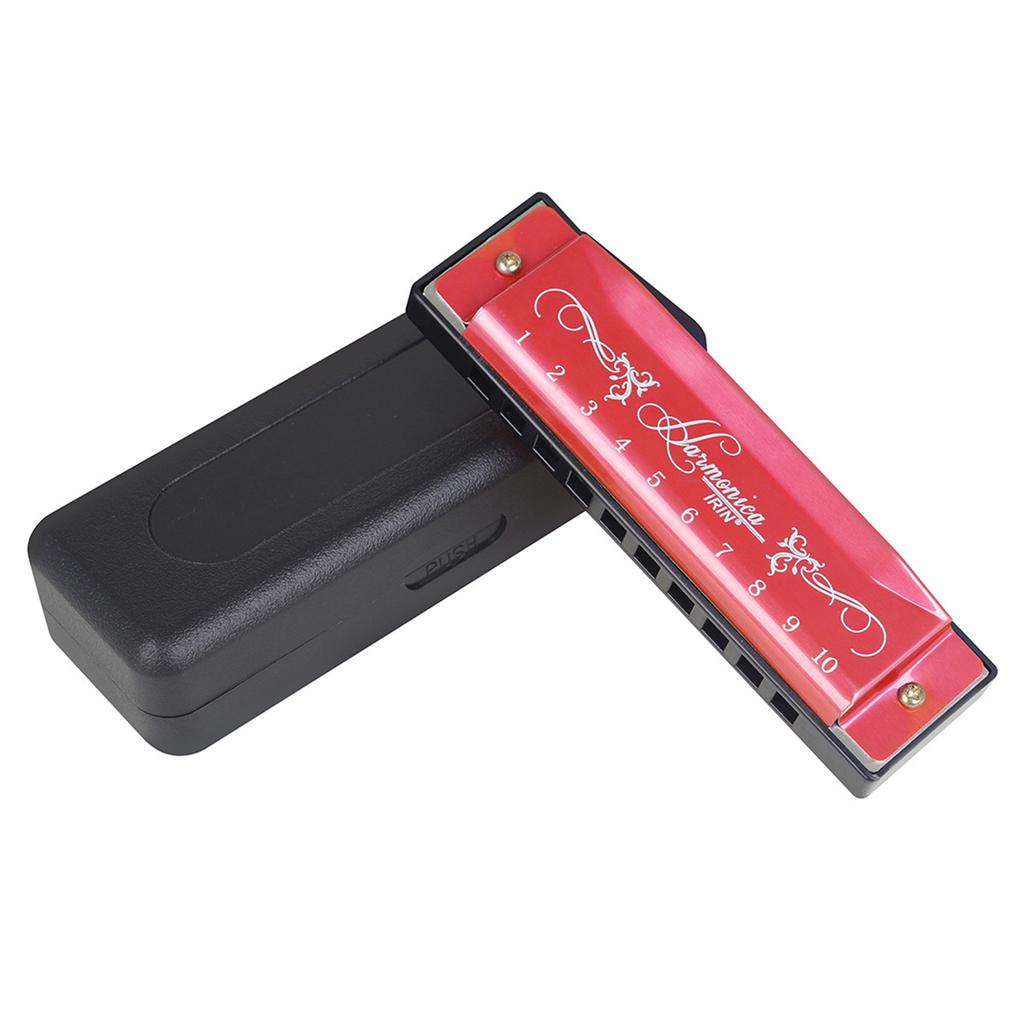 Standard Harmonica Key-of-C, Blues Harps Mouth Organ 10 Holes 20 Tones Harmonica for Beginners and Professionals
