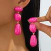 Fashion Gold Plated Chunky Drop Earrings Geometric Non-Tarnish Women Earrings Waterproof Earring Women