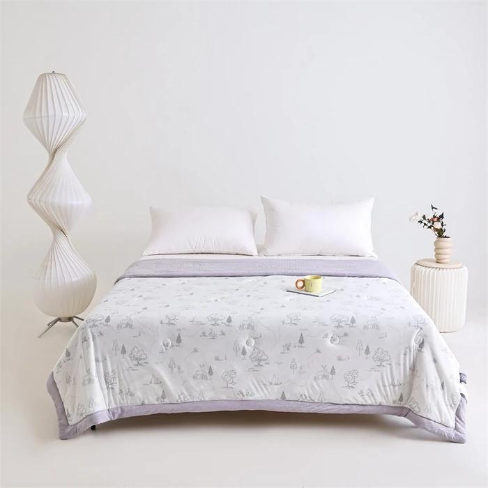 

2025 новый ледяной мягкий шелк с охлаждающим эффектом успокаивающий Дуду летнее прохладное одеяло машинная стирка тонкое одеяло охлаждающее ощущение набивное одеяло 150x200cm 1pcs