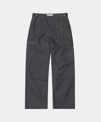 Jou 4-Panel Cargo Pocket Herringbone Twill Pants (Grey)