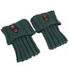1 Pairs Autumn Winter Women'S Short Rhombus Flip 2 Button Foot Warmer Knitted Fabric Socks Fashion Boot Cover Leg Warmers