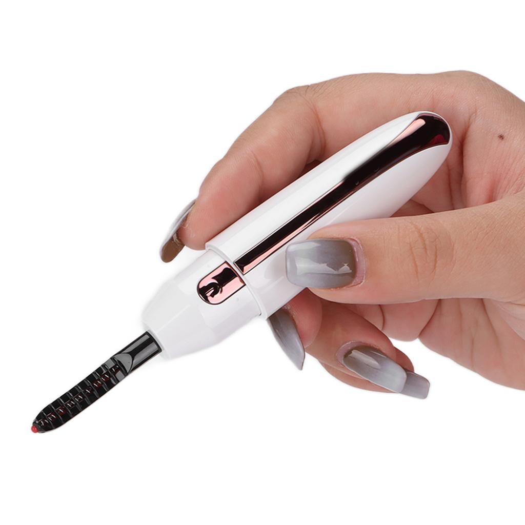 Electric Eyelash Curler USB Rechargeable Eyelash Curling Tool for False Eyelashes Natural Eyelashes