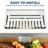 Grill Grease Gate Heavy Duty Rust-Resistant Easy-Install Stainless Steel Grease Gate for Backyard BBQ Camping Trips Park