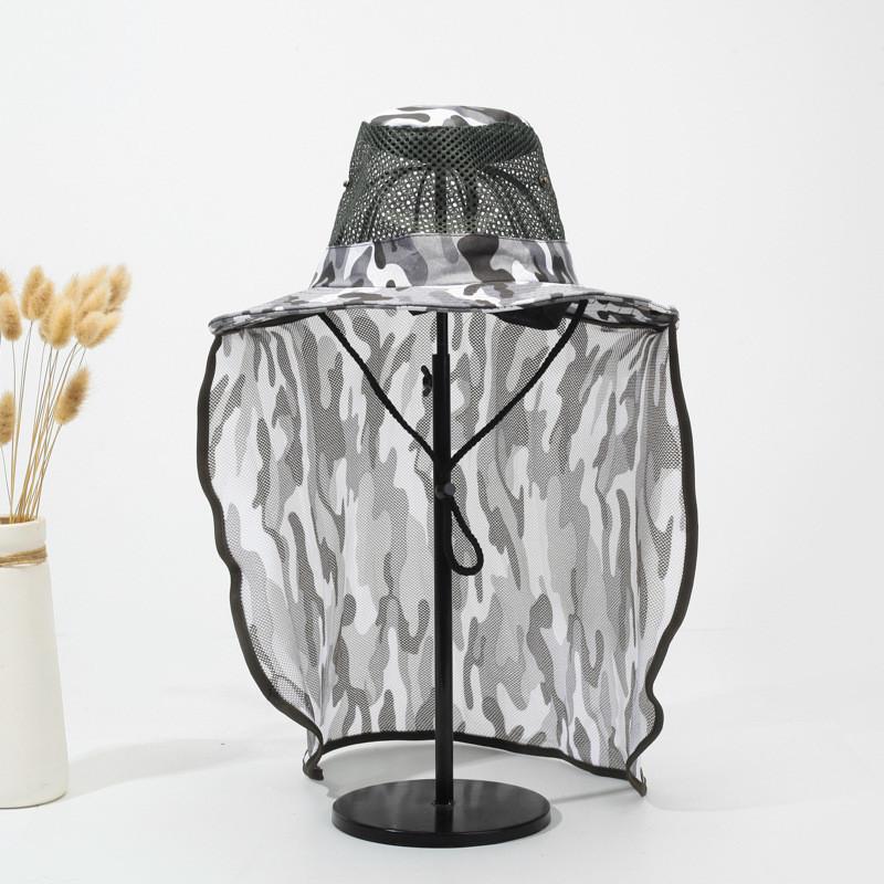 

Шляпа с рыболовной защитой шеи Летняя шляпа для активного отдыха Солнцезащитная Green White