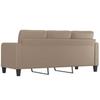 3 Seater Sofa Cappuccino Brown 180 Cm Faux Leather