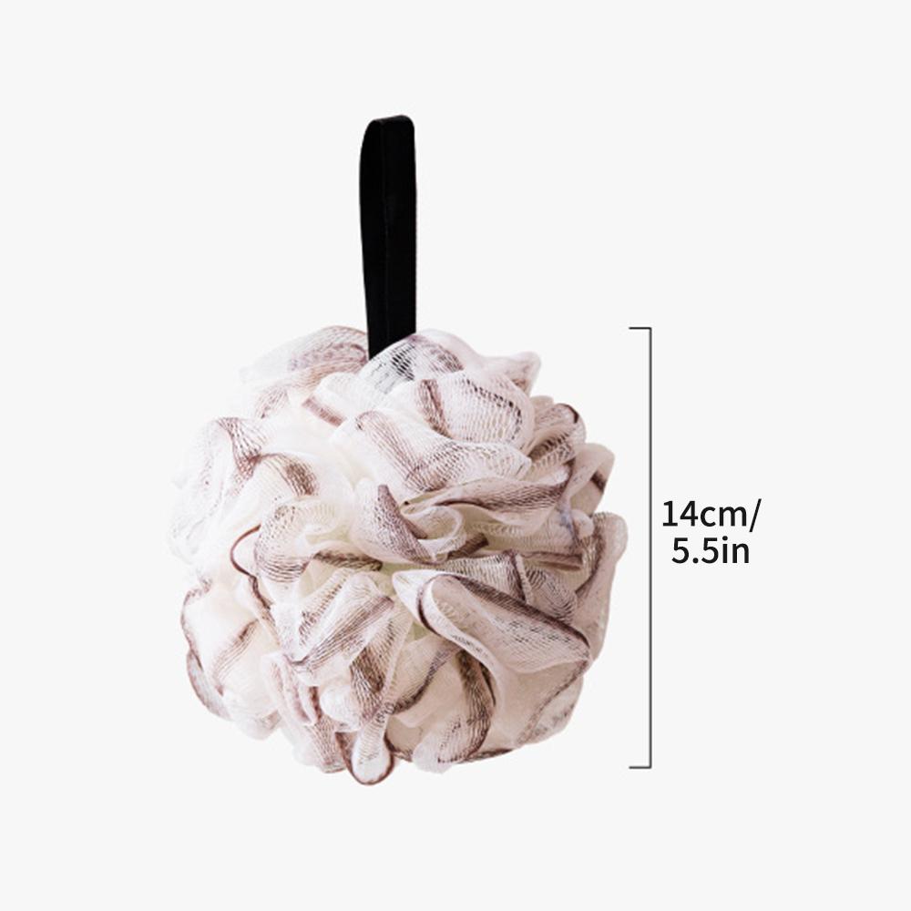 30-40g Soft Bath Ball PE Foam Bath Flower Non-Spilling Pearl Rubbing Back Massage Foaming Wash Towel Included Bat Bath Accessory